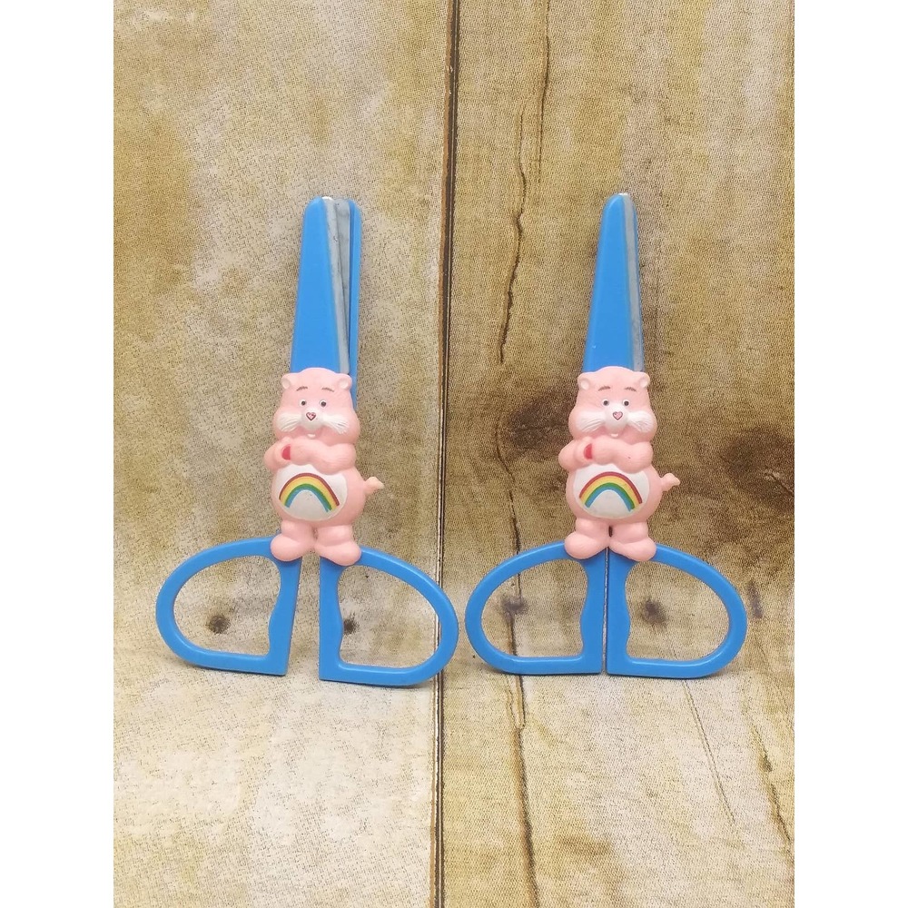 Vintage Cheer Bear Children's Scissors Set of 2 Care Bears Pink & Blue Hong Kong